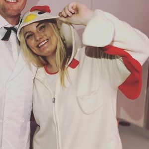 Adult chicken onesie
